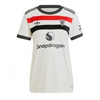 Camisa de Futebol Manchester United Alejandro Garnacho #17 Equipamento Alternativo Mulheres 2024-25 Manga Curta